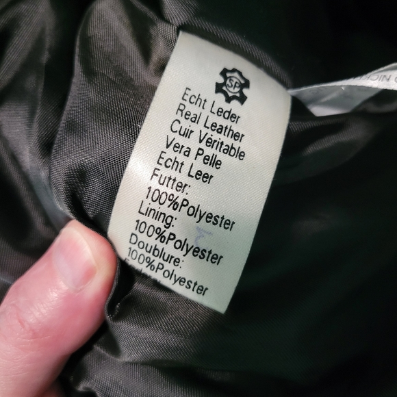 Leather Fashion Jacket With Multiple Zippers And Inside Pocket Women's M - Picture 10 of 10